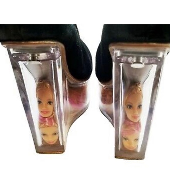 SOLD - Jeffrey Campbell Icy Doll Barbie Head Shoes - Picture 2 of 3